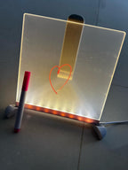 3D LED Light Glass Acrylic Writing Pad